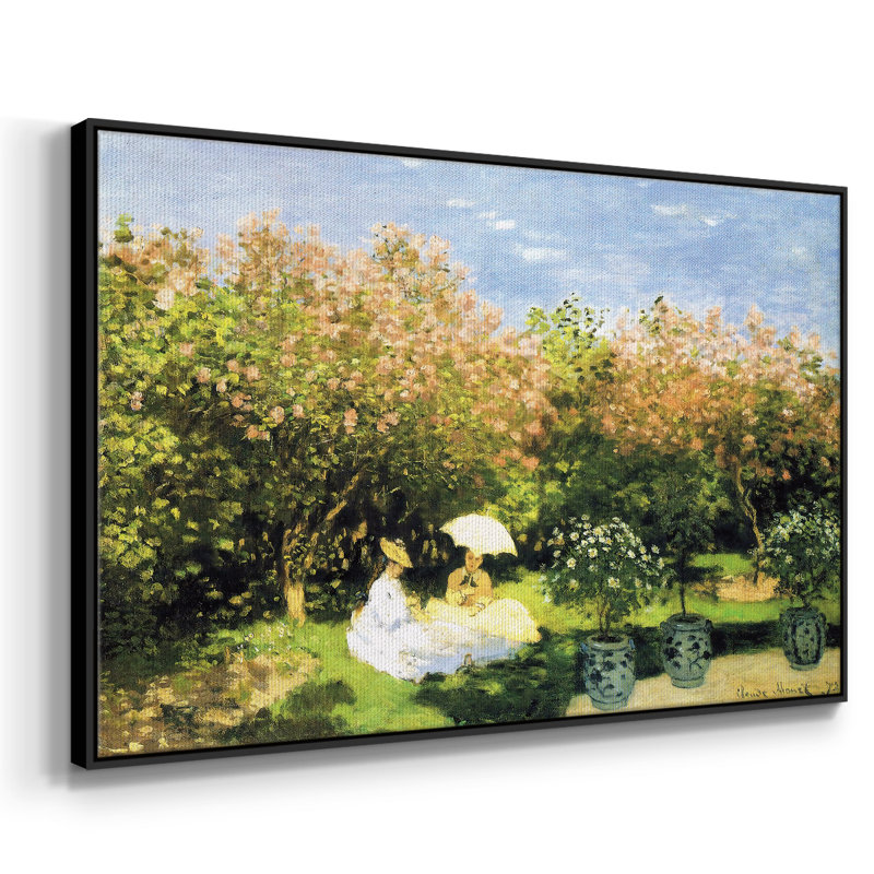 Le jardin, 1872, H 27 po x l 41 po x P 2 po, Noir