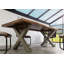 Solid Wood Top Metal Base Dining Table-64126000-64126004-64125996