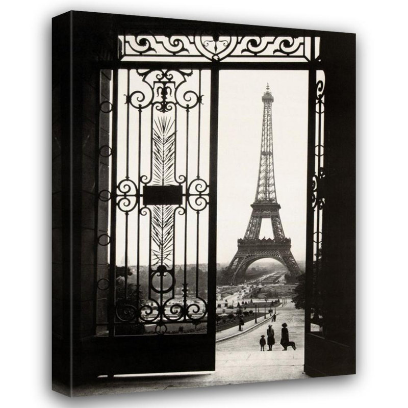 La Tour Eiffel vue du Trocadéro MCG-G665, H 18 po x l 13 po