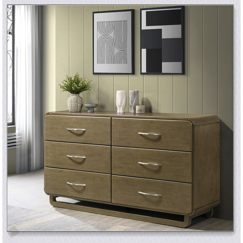 Commode 6 tiroirs Tully Nutmeg