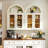 31.5"h Arch Wall Mounted Bathroom Cabinet, Beige-127922683