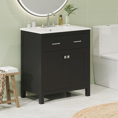Meuble-lavabo 30 po avec lavabo en céramique