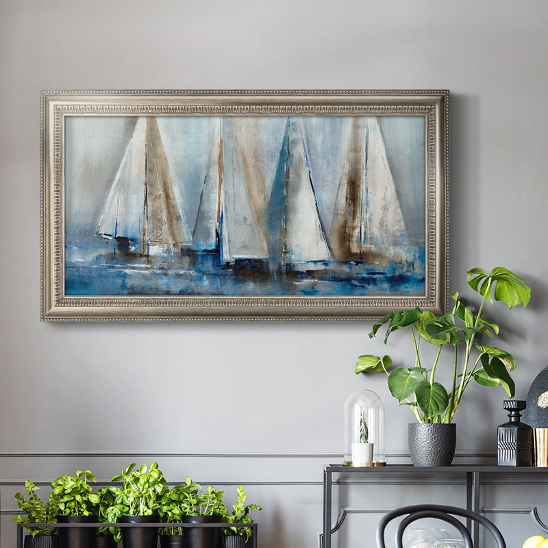«Quiet Wind II», peinture sur toile à cadre unique, H 25 po x l 45 po x P 1 po
