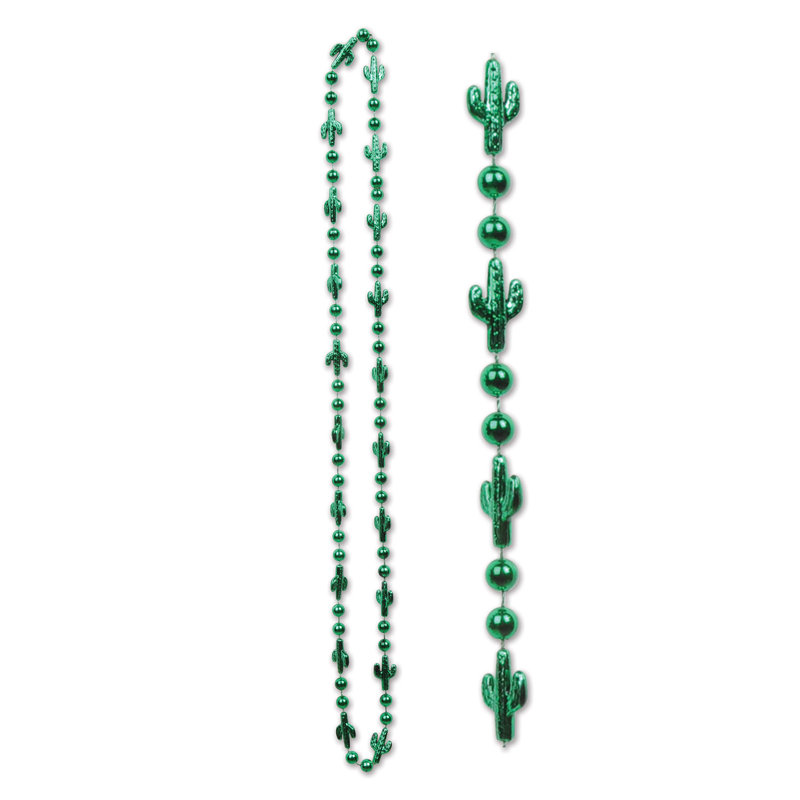 Cactus Beads - 33" - Pack of 12