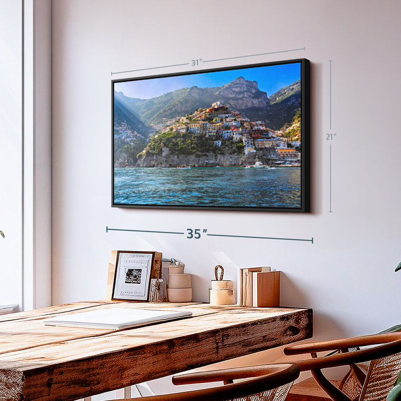 Places "Falaises de Positano", art mural, H 21 po x l 31 po