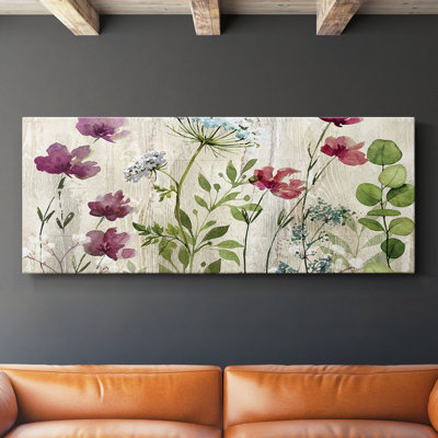 Meadow Flowers I - Toile tendue avec châssis - Prêt à accrocher