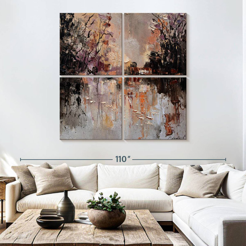 Avery Pond In Autumn, 74" H x 74" W