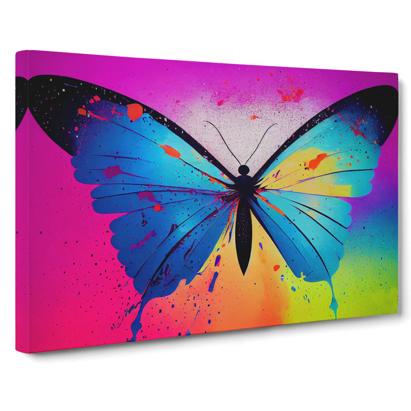 Butterfly Splash Vol.2 - Wrapped Canvas, 35cm H x 50cm W x 3cm D