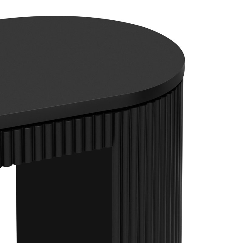 Console élégante avec matériau et table courbée pour rehausser le décor