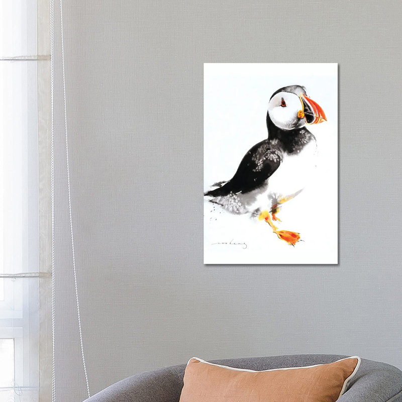 Puffin II by Soo Beng Lim - Wrapped Canvas Print, 30.48 cm H x 45.72 cm W