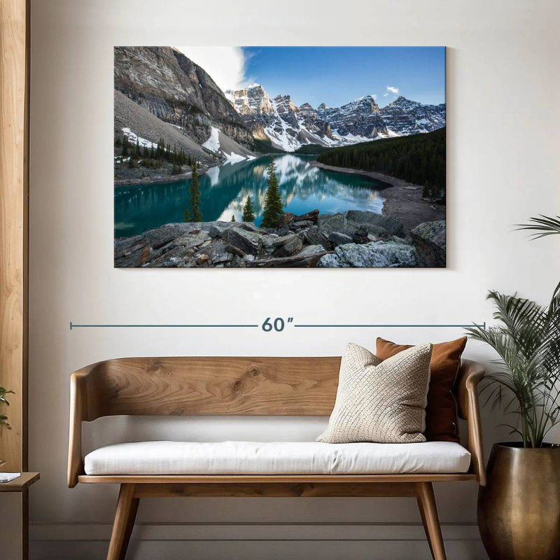 Lac Moraine bleu Alvord Glacial, H 32 po x l 48 po