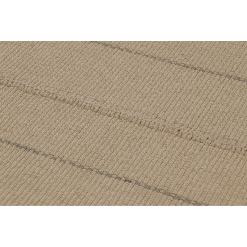 Rez Kilim Area Rug in Beige, Gray