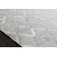 Tapis géométrique en cuir / laine gris Stafford-28782813