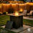 30" Square Propane Fire Pit Table – 50,000 BTU High-Output Gas Firepit with Premium Ceramic Tile Top, Includes Lid & Lava Rocks – Ideal for Patio, Garden, Backyard or Outdoor Dining