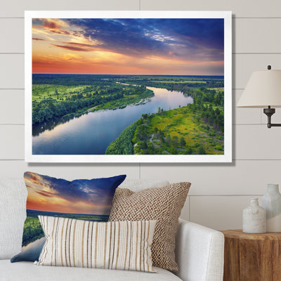 Vue aérienne de la rivière Alabama II sur toile