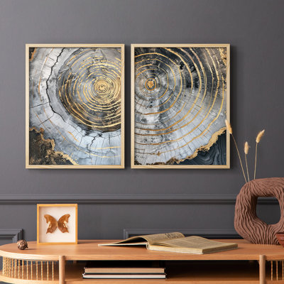 ABSTRACT Series CL XXXVII - Reproduction encadrée de qualité supérieure - prête à être accrochée - aucun clou requis - aucun clou requis