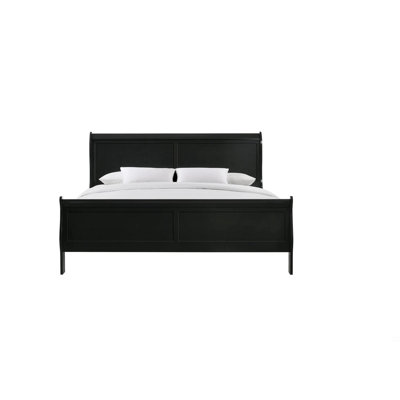 Mobilier de chambre à coucher grand lit en bois massif