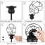 Lampe de bureau noire 19,4 po Eckhart