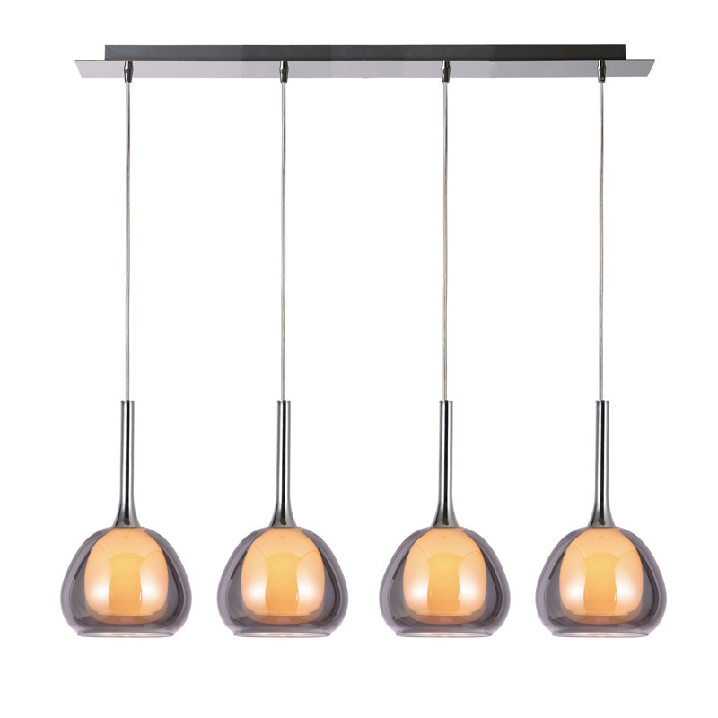 4 - Light Cromo Teardrop Pendant