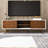 Caroline Walnut White TV Stand Up To 72" for Living Room Decor  On-Site RR