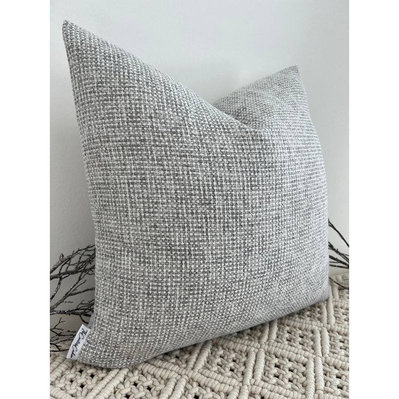Abstract Grey Square Cushion Cover