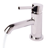 Cigno Single Hole Bathroom Faucet with Drain Assembly