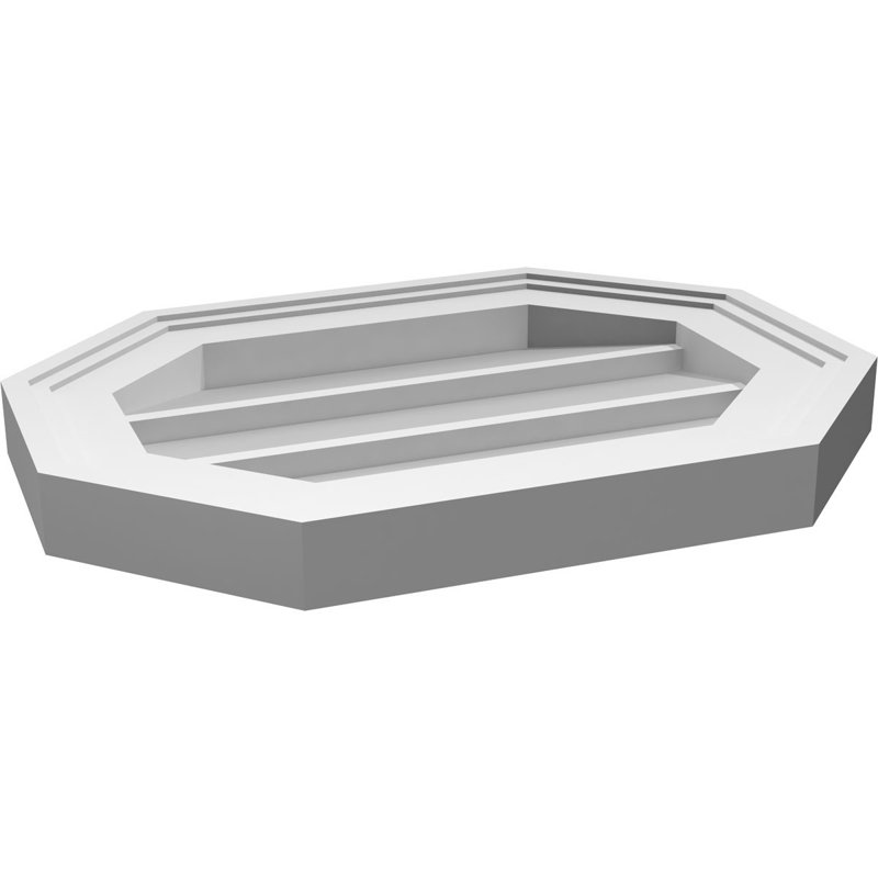 Évent horizontal gondole allongé en surface octogonal Signature, H 12 po x l 16 po x P 1,5 po