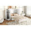 Lit pour petits espaces avec tablettes, tiroirs et rangement de tiroir blanc, tablettes-1796846946-1796846947