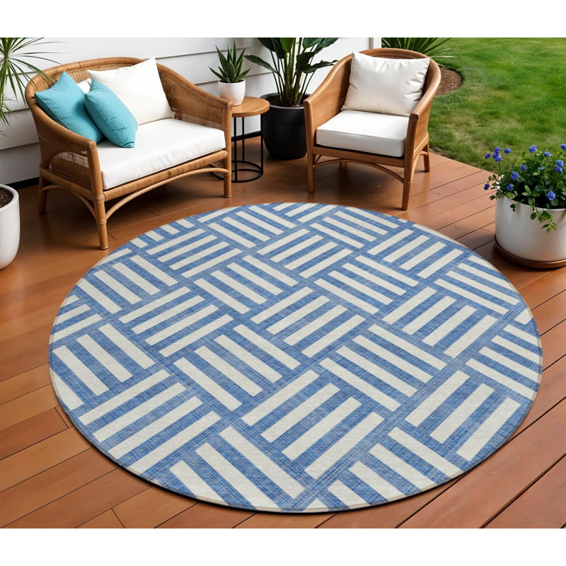 Tapis rond ivoire 8 po