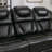 Home Theater Seating Manual Recliner Chair With Center Console And Led Light Strip For Living Room-1945152835