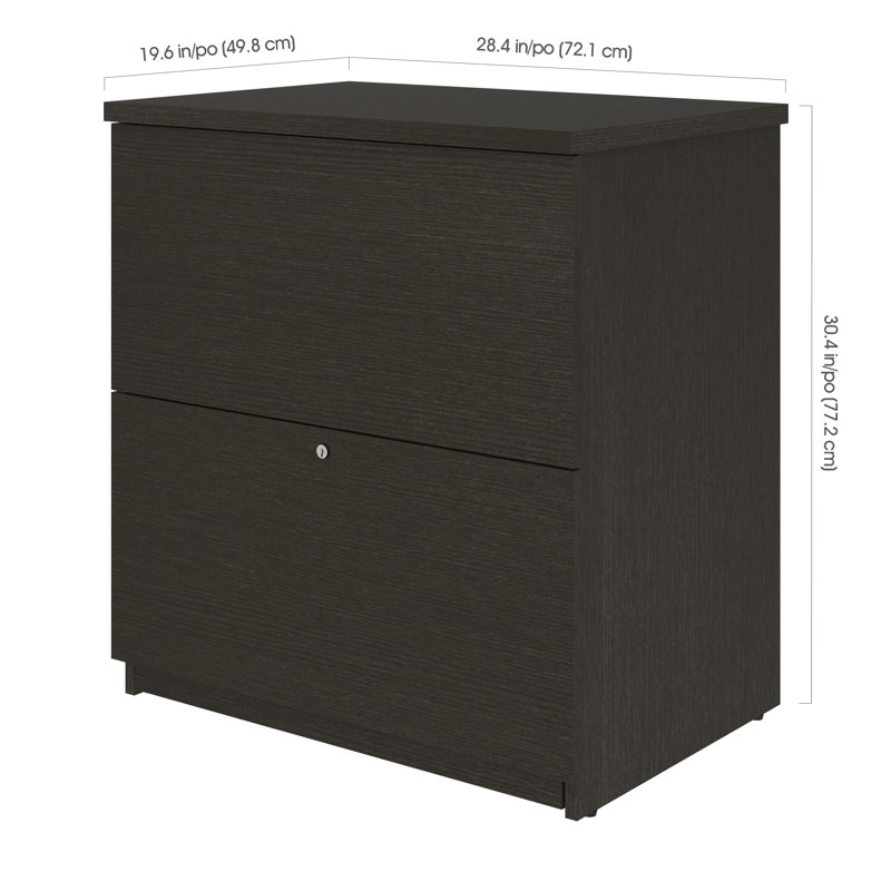Pasiak 28.4'' Wide 2 -Drawer File Cabinet, Antigua