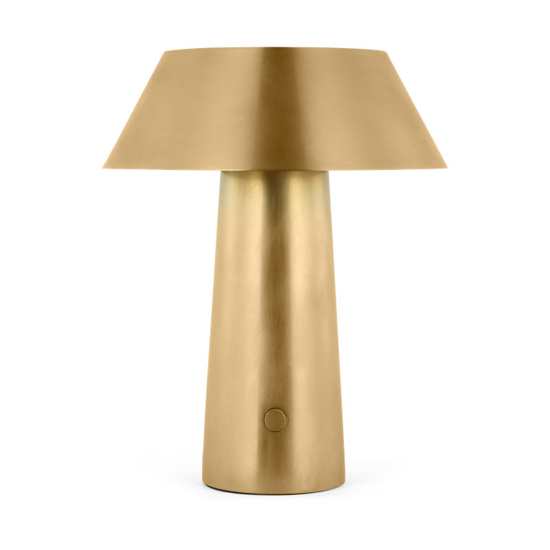 Sesa Short Accent Rechargeable Table Lamp, Gold