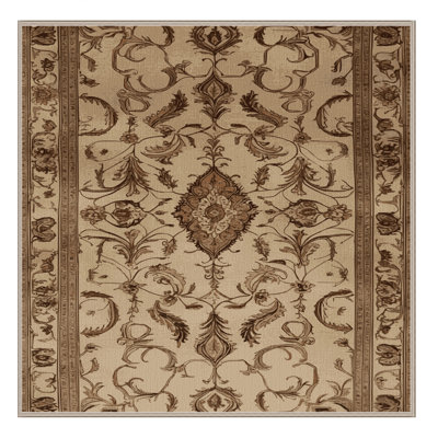 Machine Washable Persian Brown Area Rug