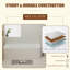 67” x 28.7” Freestanding Corner Bathtub, Left Drain Acrylic Bathroom Tub with Drain & Overflow