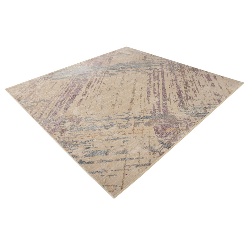 Geometric Indoor Rug, Square 7'10"