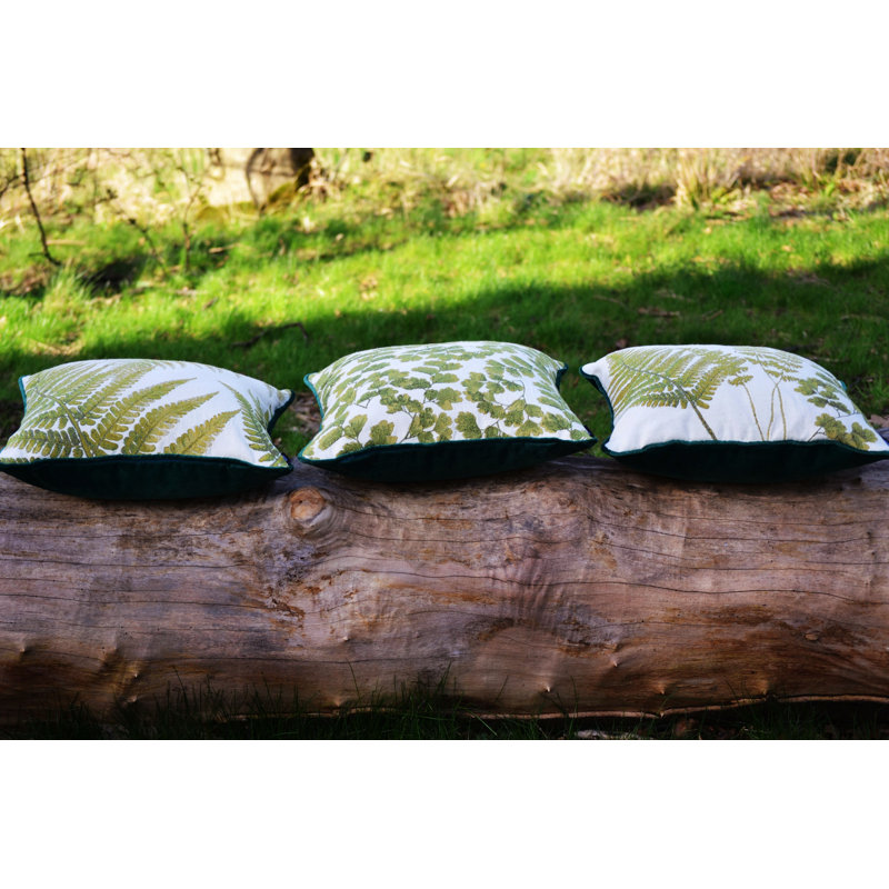 Choe Floral Green Bolster Pillow Cover
