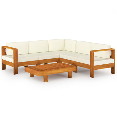 Ensemble de salon de jardin avec coussins 39,4 po x 23,6 po vidaXL 6 pièces