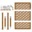 Barrière de jardin en acier vieilli vidaXL 105 x 130 cm-113055260-113055264