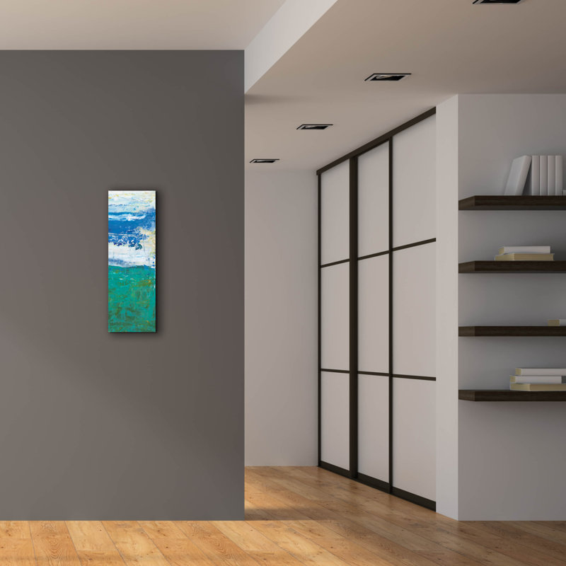  «Free Run 2» par Renee Kaelber, art mural sur toile, 12 po x 36 po