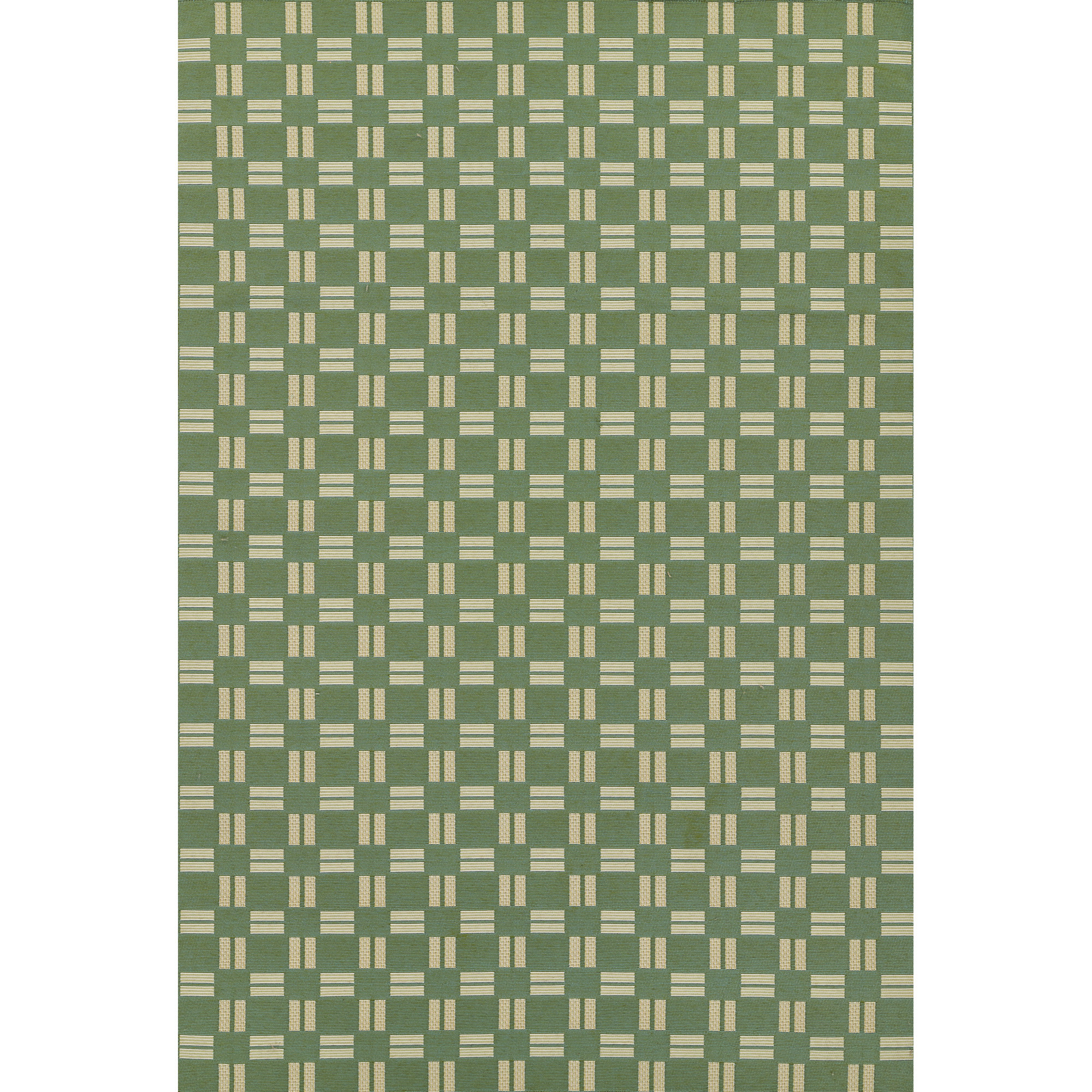 Icon Geometric Indoor Outdoor Green Rug, Rectangle 7'10" x 10'