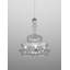 Novecento Suspension G Crystal Striped Glass Glossy Chrome E12 Ul-180019802