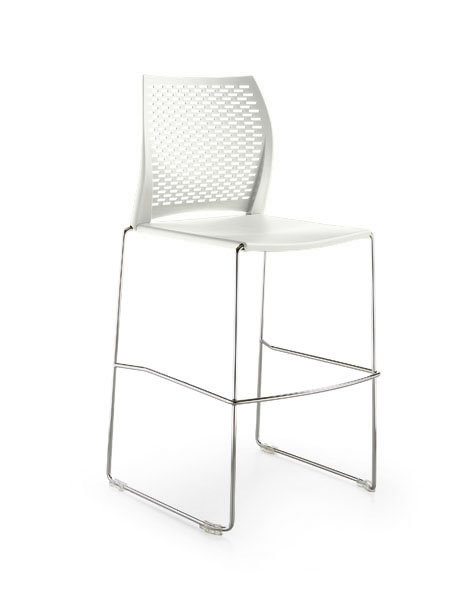 Tabouret de bar réseau, Blanc