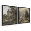 «Vintage Landscape XXXV», impression giclée sur cadre - ensemble de 2-883630548-883630549