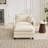 Cloud Sofa Only Ottoman, Modern Sectional Couch, For Living Room Bedroom And Apartment, Comfy Double Layer Upholstered Seat Cushion, Breathable Chenille Fabric.(only one Ottoman.)-127873382