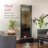 Mirror Indoor Waterfall Floor Fountain, 72" with LED Lights and Stones, Bronze-561307472-644270500
