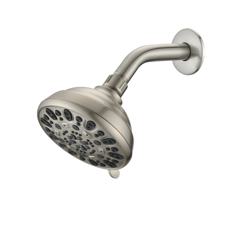 Pomme de douche à pluie réglable, Nickel brossé