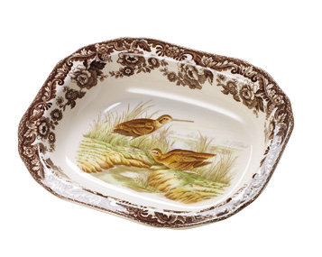Spode Woodland Open Vegetable Dish 9.5" Snipe