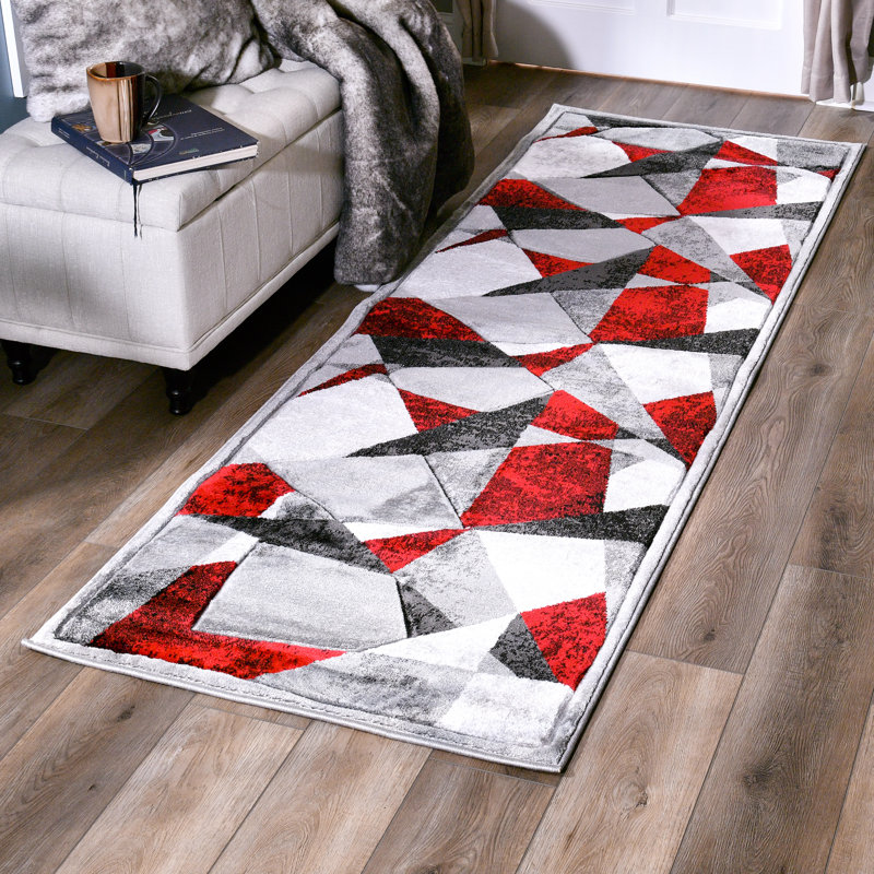 Preciado Abstract Indoor Rug, Runner 2'8" x 11'10"