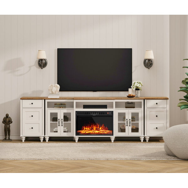 Charlton Home® Scarlett TV Stand, Home Entertainment Center With ...