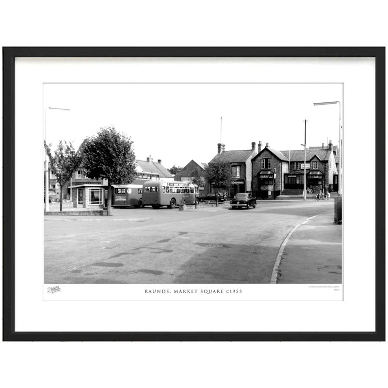 Raunds, Market Square C1955 - Single Picture Frame Print, 28cm H x 36cm W x 2.3cm D